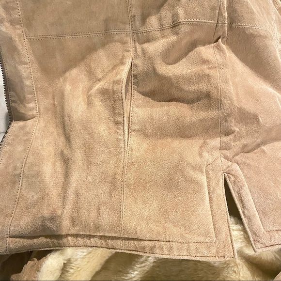 St John’s Bay Leather Winter Coat with hood Sherpa Lining - Picture 9 of 15